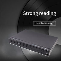 HKM-648915 Compact 10.1-Inch 1080P Mini DVD Player with Remote, AM/FM Radio, and Versatile Compatibility for Home Use