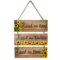 HKM-648979 Farmhouse Wooden Wall Art for Kitchen and Dining Room Decor