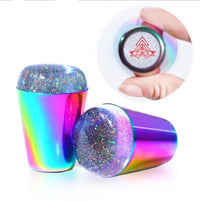 HKM-649043 Nail Art Stamper Tool with Silicone Stamp for Precision Nail Printing