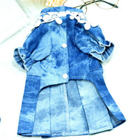HKM-6490685 Stylish Thin Breathable Denim Pet Skirt for Female Pets