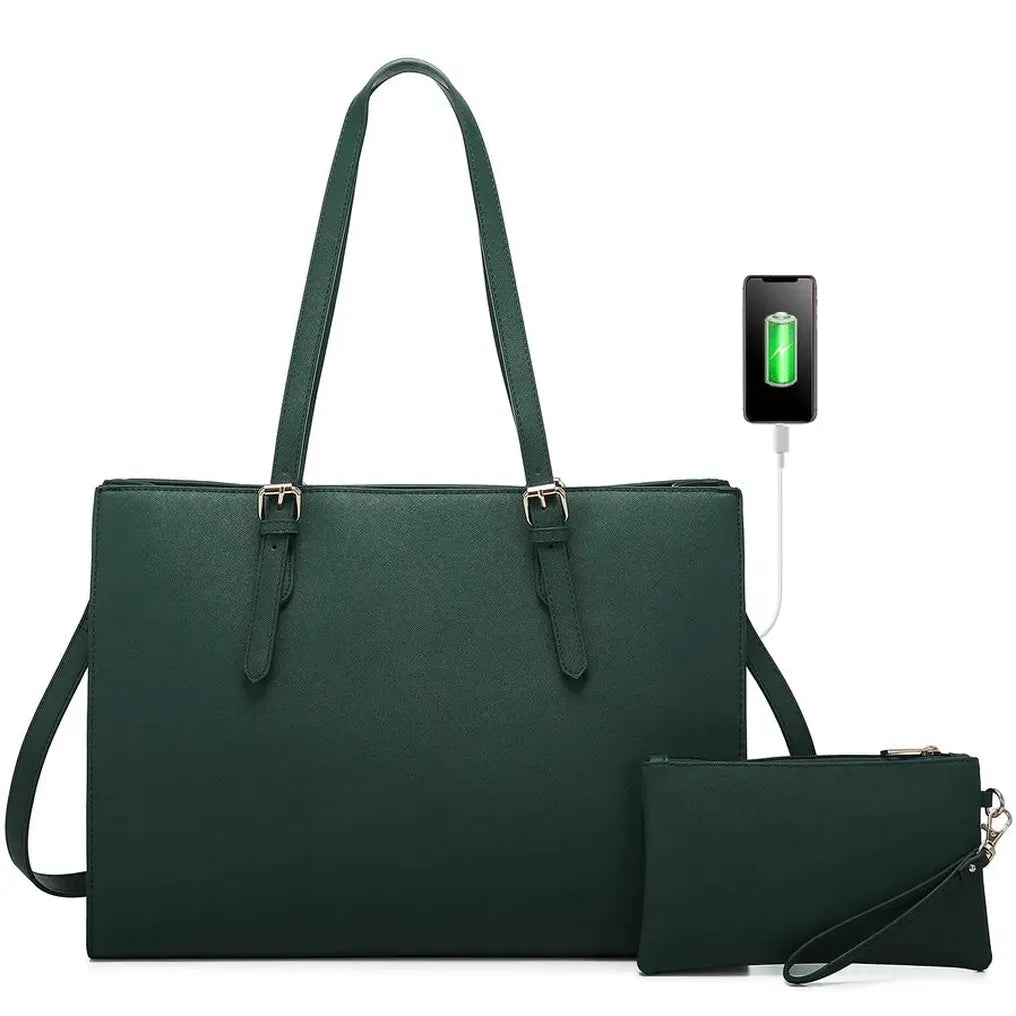 HKM-649107 Spacious Women’s Tote Bags Set for Office and Laptop - Stylish and Functional Shoulder Purses