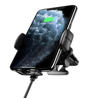 HKM-649107 Wireless Car Charger with Type-C Interface - Cool Black and Starry Gray