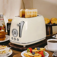 HKM-649299 Multifunctional Retro Electric Toaster 815W with Adjustable Settings