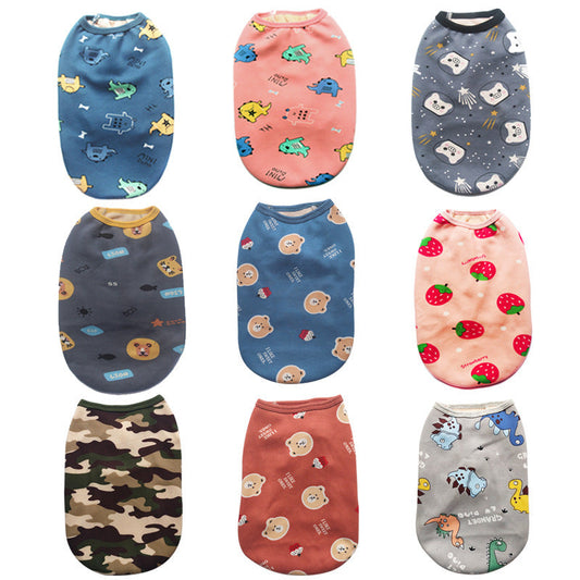 HKM-6493245 Cozy Plush Vest for Pets - Available in Various Sizes and Colors