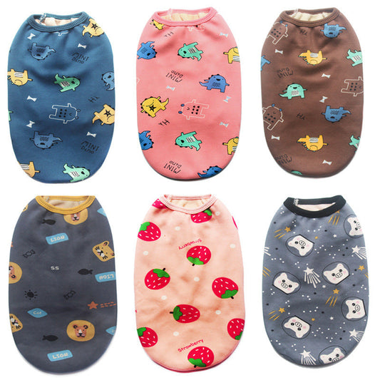 HKM-6493245 Cozy Plush Vest for Pets - Available in Various Sizes and Colors