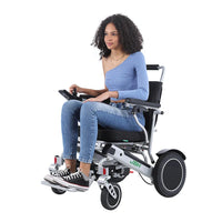 HKM-649427 500W Electric Wheelchair with Folding Aluminum Alloy Frame, 20km Range and 120kg Capacity