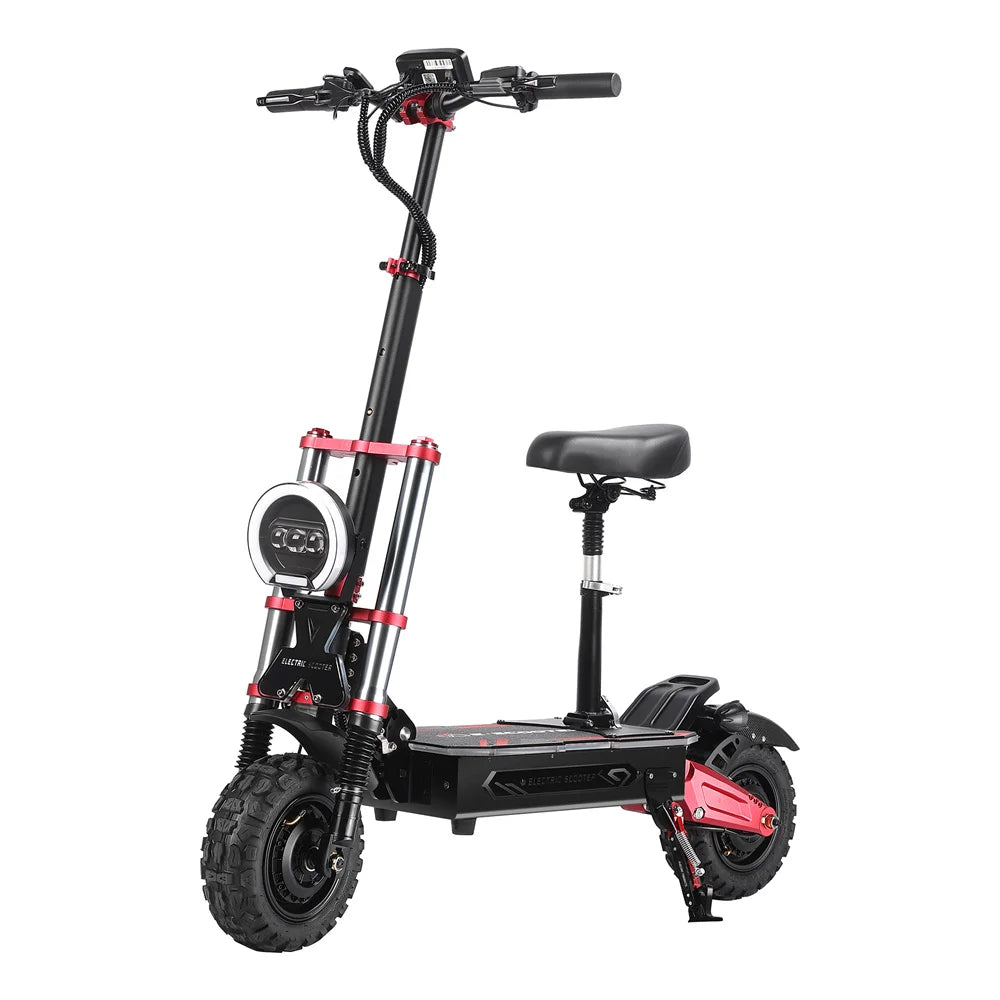 HKM-649427 60V 6000W Dual Motor Electric Scooter with 38Ah Battery, 120km Range, and Foldable Design for Adults