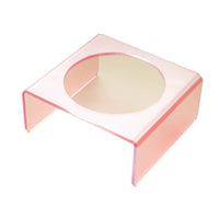 HKM-6495037 Acrylic Cat and Dog Bowl Rack with Anti-Tumble Design - Various Colors Available