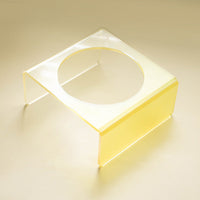 HKM-6495037 Acrylic Cat and Dog Bowl Rack with Anti-Tumble Design - Various Colors Available