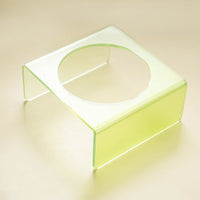 HKM-6495037 Acrylic Cat and Dog Bowl Rack with Anti-Tumble Design - Various Colors Available