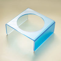 HKM-6495037 Acrylic Cat and Dog Bowl Rack with Anti-Tumble Design - Various Colors Available