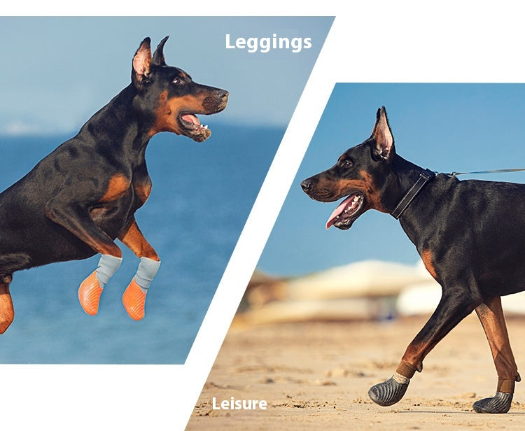 HKM-6495677 Pet Outdoor Sports Shoes with Anti-Slip Biomimetic Stripes for All Sizes