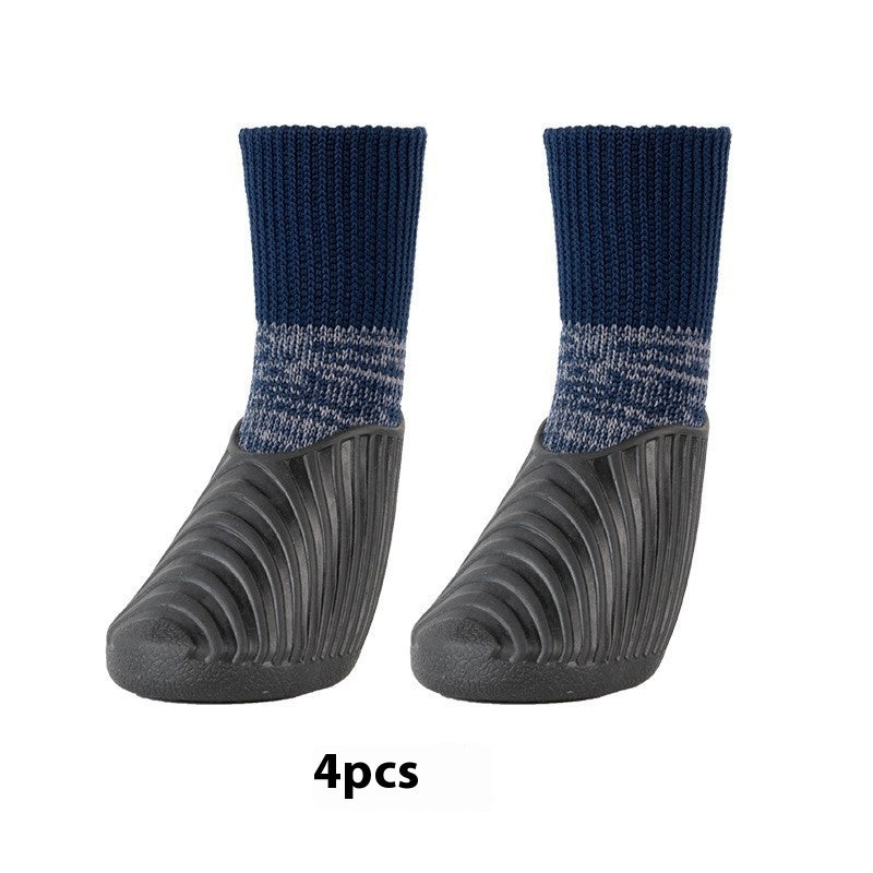HKM-6495677 Pet Outdoor Sports Shoes with Anti-Slip Biomimetic Stripes for All Sizes