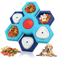 HKM-6496317 Interactive Dog Puzzle Toy - Treat Dispensing Slow Feeder for Pet Enrichment and IQ Training - Suitable for Small and Large Dogs