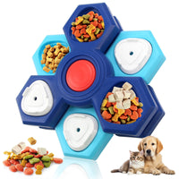 HKM-6496317 Interactive Dog Puzzle Toy - Treat Dispensing Slow Feeder for Pet Enrichment and IQ Training - Suitable for Small and Large Dogs