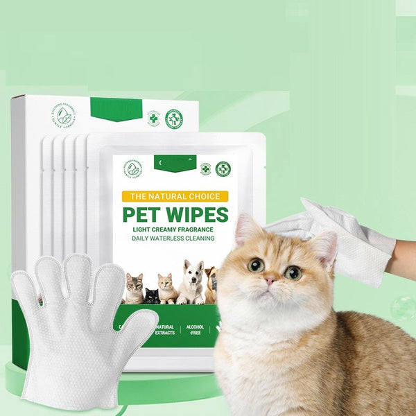 HKM-6496701 Disposable Bath Cleaning Wipes for Dogs and Cats - 5 Pack