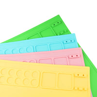 HKM-649683 Waterproof Silicone Drawing Mat for Kids - Foldable DIY Art Mat with Cup
