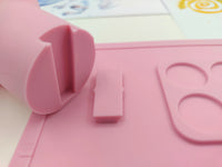 HKM-649683 Waterproof Silicone Drawing Mat for Kids - Foldable DIY Art Mat with Cup