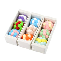 HKM-6497469 Plush Bite-Resistant Cat Toy Set with Bell Ball - 3 Piece Boxed Collection