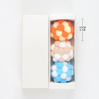 HKM-6497469 Plush Bite-Resistant Cat Toy Set with Bell Ball - 3 Piece Boxed Collection