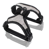 HKM-6498109 Reflective Rhinestone Mesh Pet Chest Strap for Enhanced Visibility and Comfort