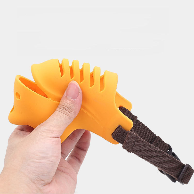 HKM-6498493 Adjustable Silicone Dog Muzzle for Comfortable Breathing - Multiple Sizes Available