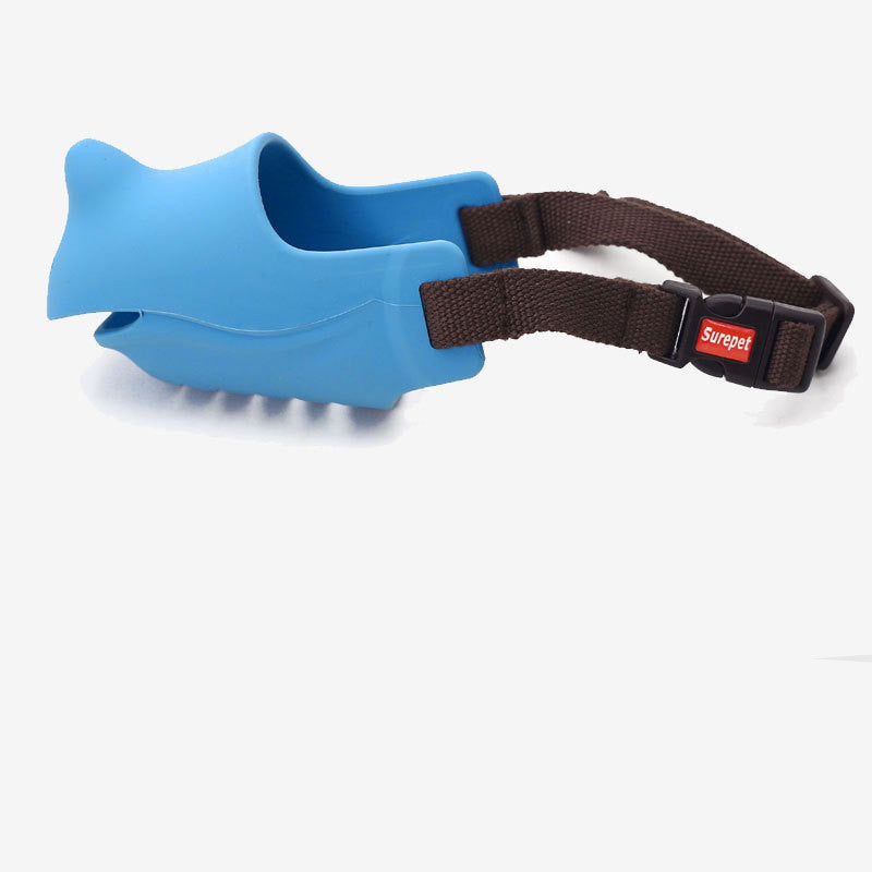 HKM-6498493 Adjustable Silicone Dog Muzzle for Comfortable Breathing - Multiple Sizes Available