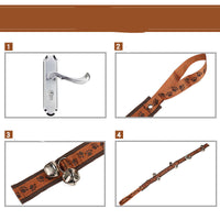 HKM-6498621 Pet Doorbell with Sounding Iron Bell and Durable Polyester Rope