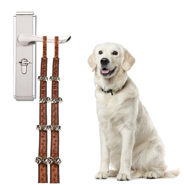 HKM-6498621 Pet Doorbell with Sounding Iron Bell and Durable Polyester Rope