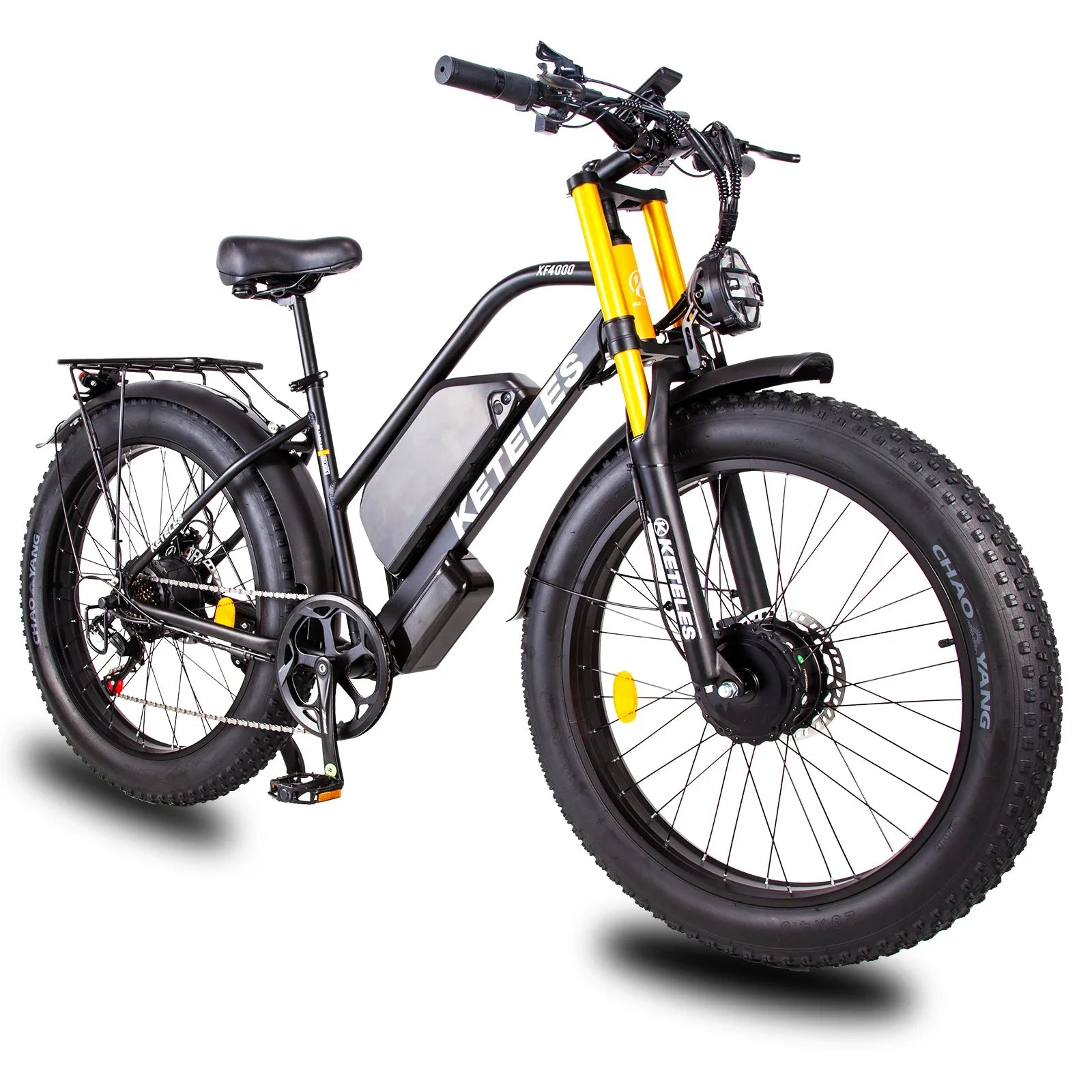 HKM-649875 KETELES XF4000 Full Suspension Electric Bicycle 26 Inch 2000W Brushless Motor, 23Ah Battery, Shimano 7-Speed