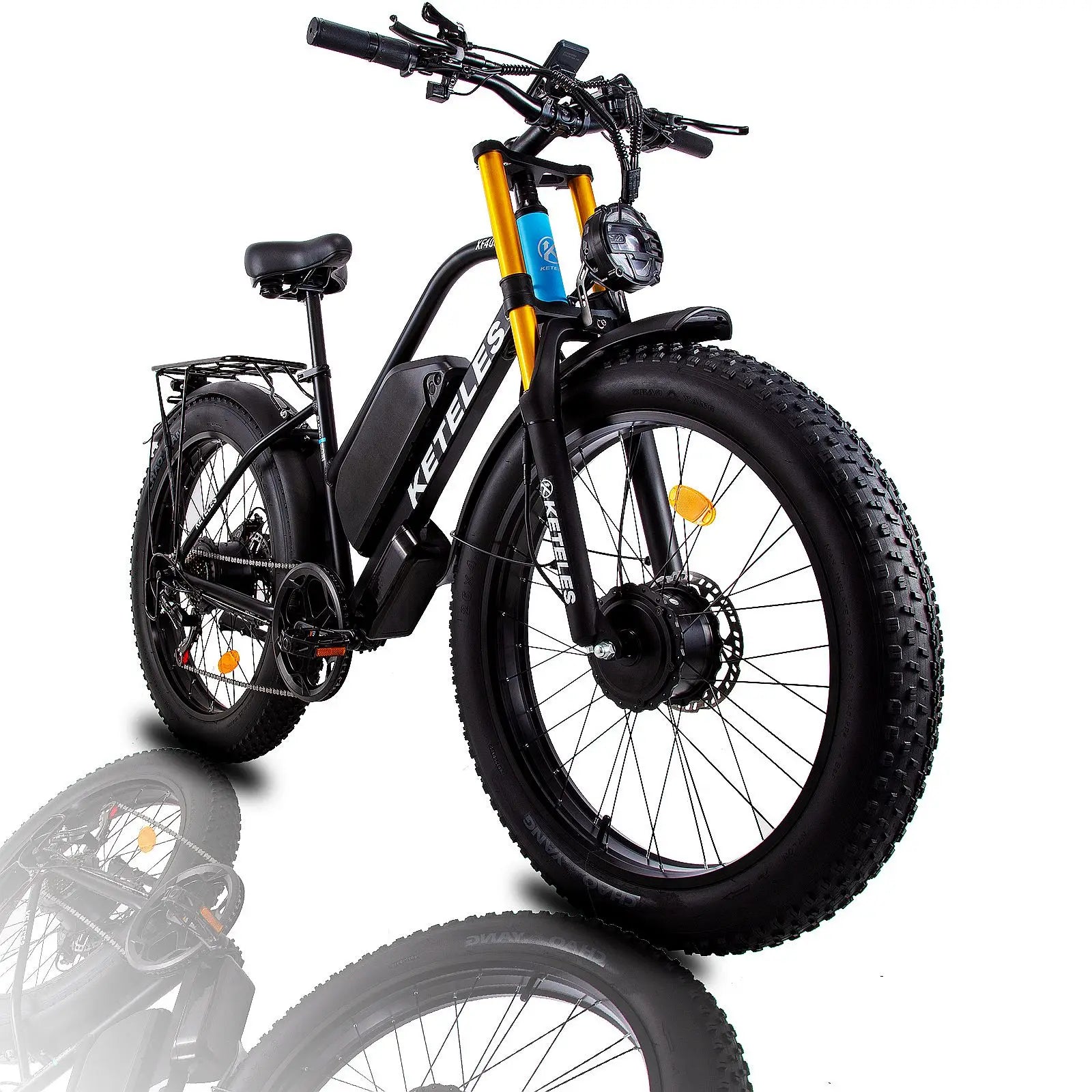 HKM-649875 KETELES XF4000 Full Suspension Electric Bicycle 26 Inch 2000W Brushless Motor, 23Ah Battery, Shimano 7-Speed