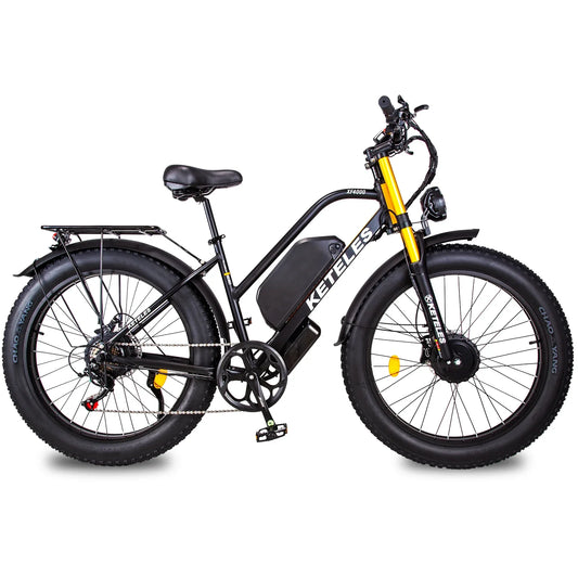 HKM-649875 KETELES XF4000 Full Suspension Electric Bicycle 26 Inch 2000W Brushless Motor, 23Ah Battery, Shimano 7-Speed