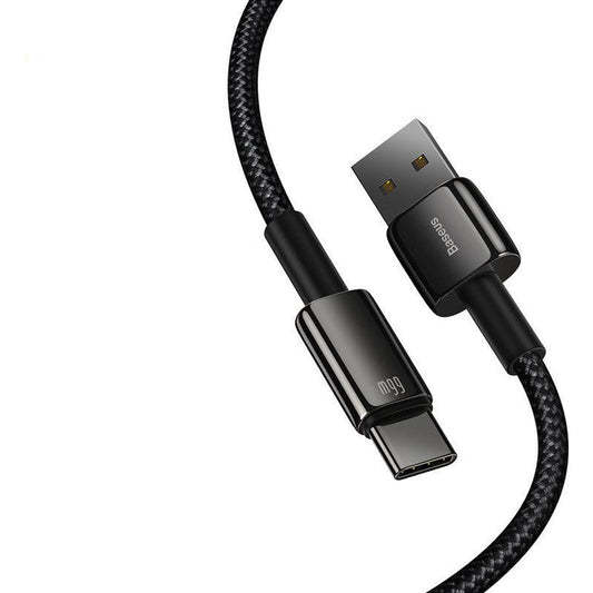 HKM-649939 Baseus 5A USB C to Type-C Charging Cable, 1m/2m Length, Quick Charge Compatible with Android Phones