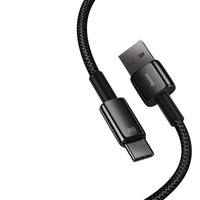 HKM-649939 Baseus 5A USB C to Type-C Charging Cable, 1m/2m Length, Quick Charge Compatible with Android Phones