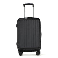 HKM-649939 Custom Logo 4-Wheel ABS Trolley Suitcase with Laptop Compartment for Travel