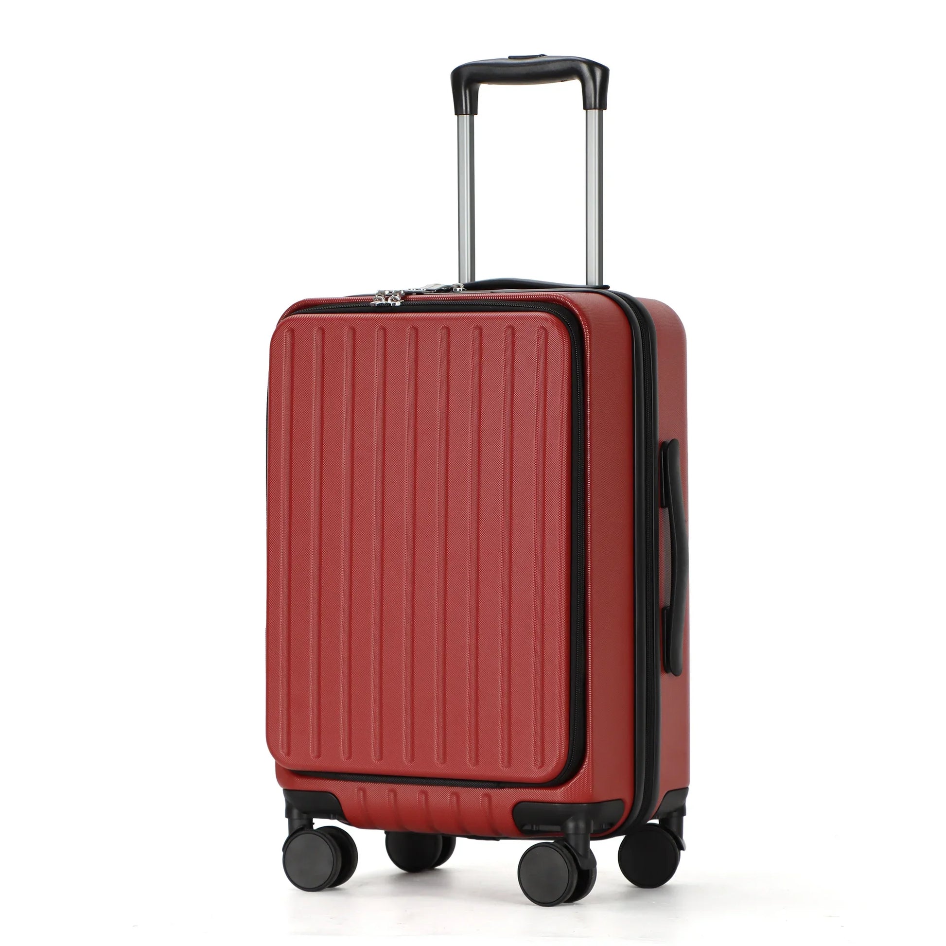 HKM-649939 Custom Logo 4-Wheel ABS Trolley Suitcase with Laptop Compartment for Travel