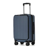 HKM-649939 Custom Logo 4-Wheel ABS Trolley Suitcase with Laptop Compartment for Travel