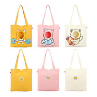 HKM-6501053 Portable Pet Canvas Tote Bag for Cats and Dogs - Cute Animal Design with Exposed Head Feature, Ideal for Outdoor Travel
