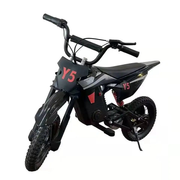HKM-7650131 Kids Mini Electric Motorcycle 250W Off-Road Dirt Bike, 24V 8Ah Battery, 24.9 mph, 12 in Tires, Rear Disc Brake