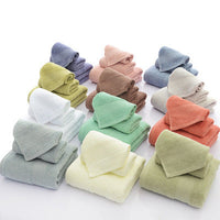 HKM-650131 Three-Piece Cotton Bath Towel Set with Siro Yarn Technology
