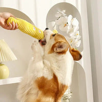 HKM-6504253 Palm-Shaped Plush Dog Teething Toy with Squeaker - Bite Resistant Chewing Accessory