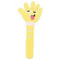 HKM-6504253 Palm-Shaped Plush Dog Teething Toy with Squeaker - Bite Resistant Chewing Accessory