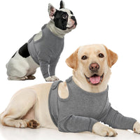 HKM-6505149 Dog Healing Support Sleeve for Front Leg - Comfortable Elbow Wrap for Licking Prevention