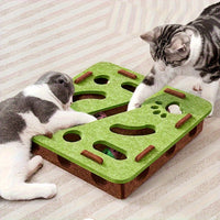 HKM-6505405 Interactive Cat Puzzle Toy with Maze and Bell Ball for Indoor Mental Stimulation and Exercise