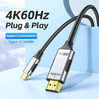 HKM-650579 8K and 4K Type-C to HDMI Data Cable in Multiple Lengths