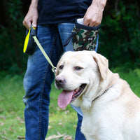 HKM-6506813 Camouflage Dog Walking Pocket Essentials - Soft Oxford Material, 200ml Capacity, Green and Pink Options