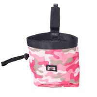 HKM-6506813 Camouflage Dog Walking Pocket Essentials - Soft Oxford Material, 200ml Capacity, Green and Pink Options