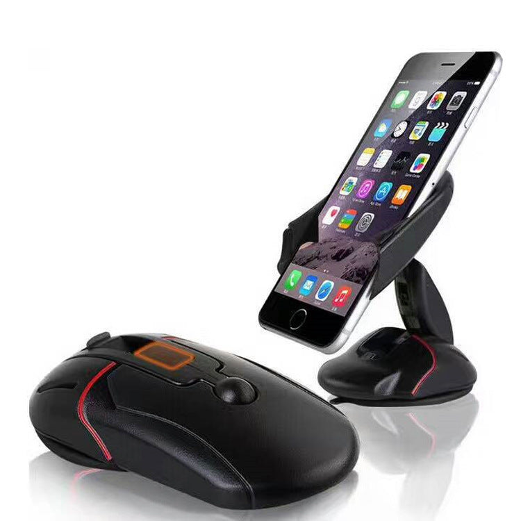 HKM-650771 Universal Mouse-Type Car Phone Holder with 360-Degree Rotation for Dashboard & Windshield