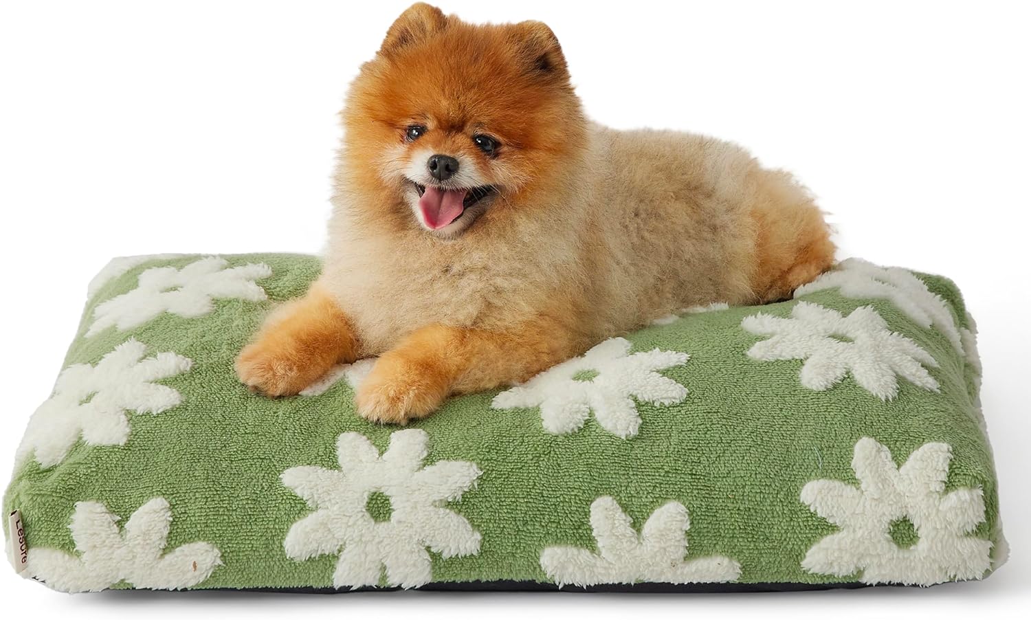 HKM-6507837 Large Thick Shredded Foam Dog Bed with Removable Cover - Cozy Plush Design with Anti-Slip Bottom