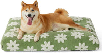 HKM-6507837 Large Thick Shredded Foam Dog Bed with Removable Cover - Cozy Plush Design with Anti-Slip Bottom
